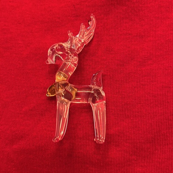 Vintage Glass Christmas Ornaments Reindeer, Horse, Candles Set of 3 - Picture 3 of 7